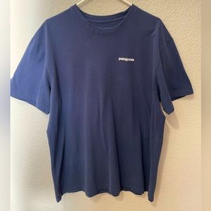 Navy Patagonia P-6 logo T-Shirt
